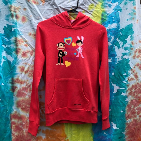SOLD NWT Pink Paul Frank Hoodie - Picture 1 of 6
